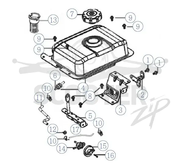 Бензобак LONCIN LC185FDS