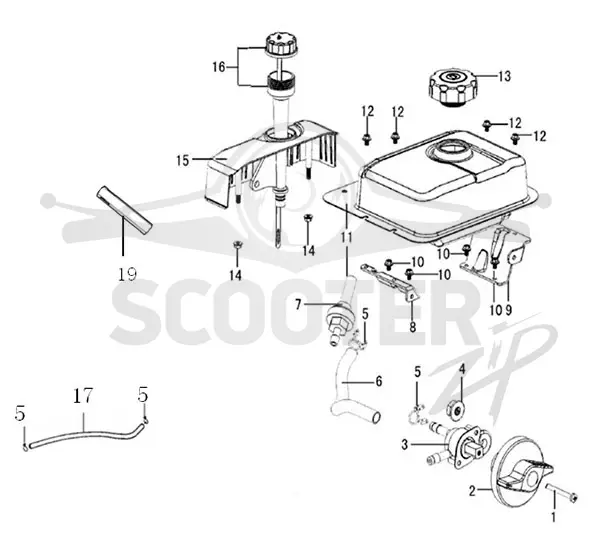 LC170FDS бак топливный