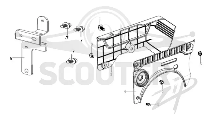 LC170FDS кожух и кронштейн