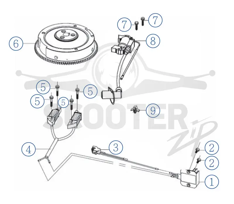 Схема 13. Двигатель