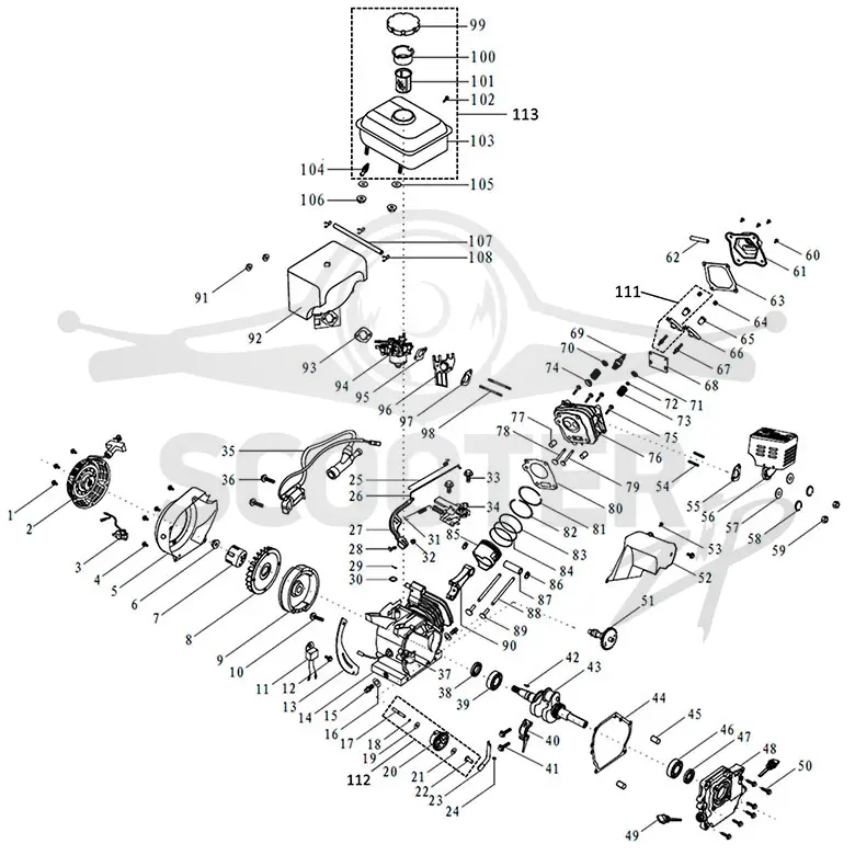 Двигатель XQ 170F