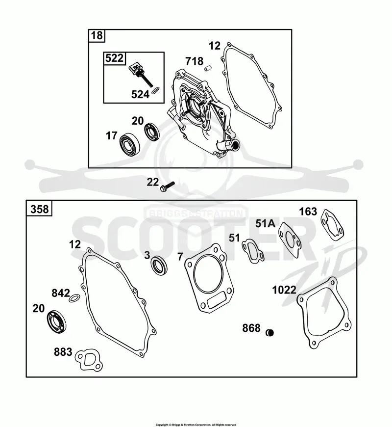 Crankcase Cover/Sump and Lubrication Group