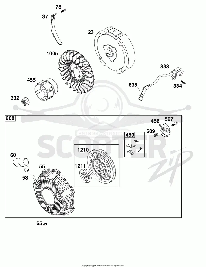 Flywheel, Ignition, and Starter Group