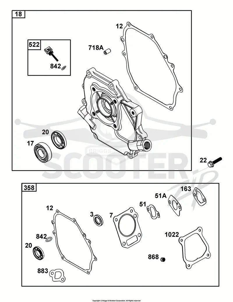 Crankcase Cover/Sump and Lubrication Group