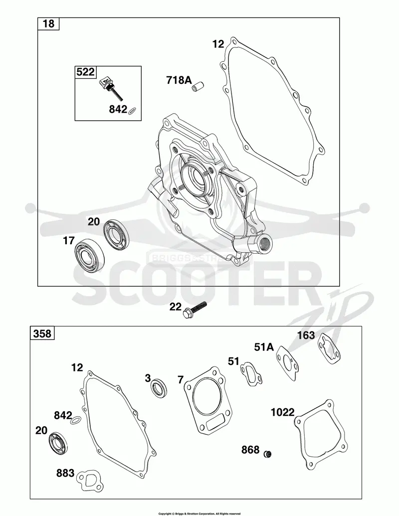 Crankcase Cover/Sump and Lubrication Group