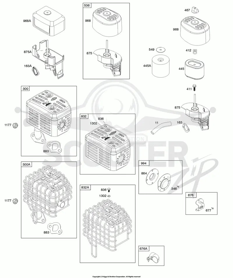 Air Cleaner, Exhaust System