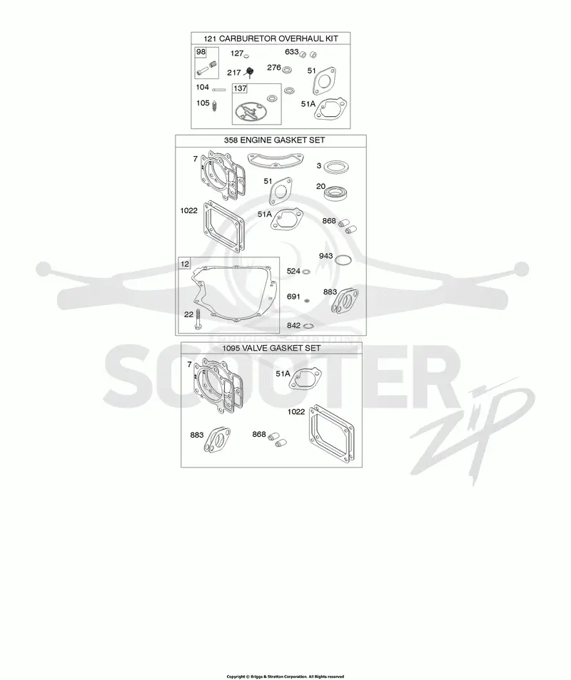Engine Gasket Set, Valve Gasket Set