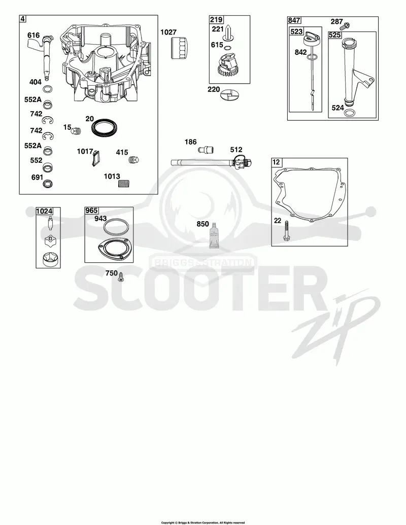 Engine Sump, Oil Pump, Dipstick/Tube Assembly