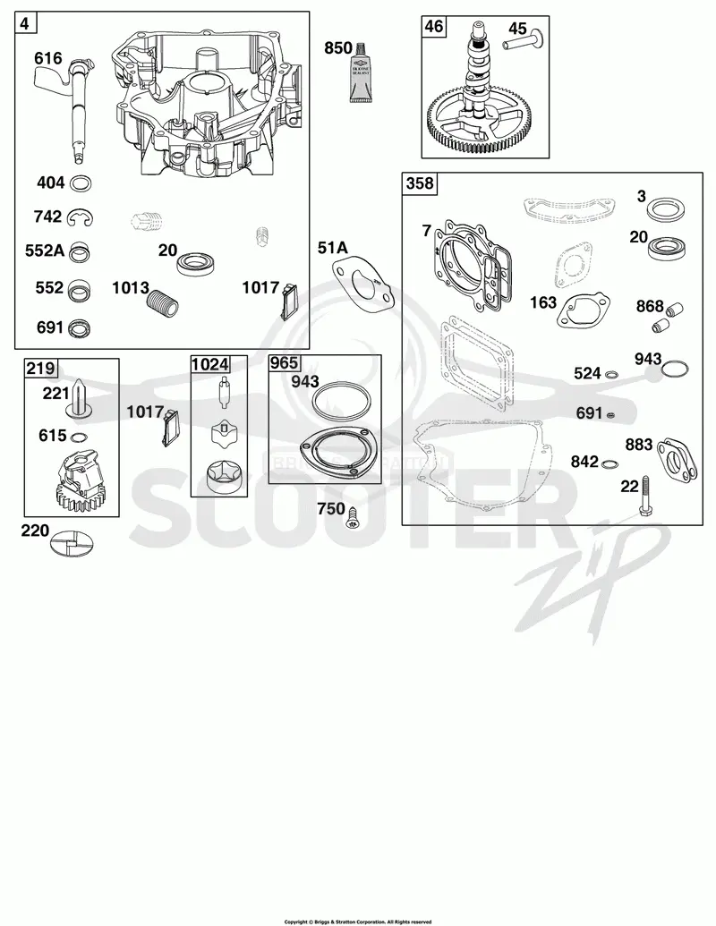 Crankcase Cover/Sump Group