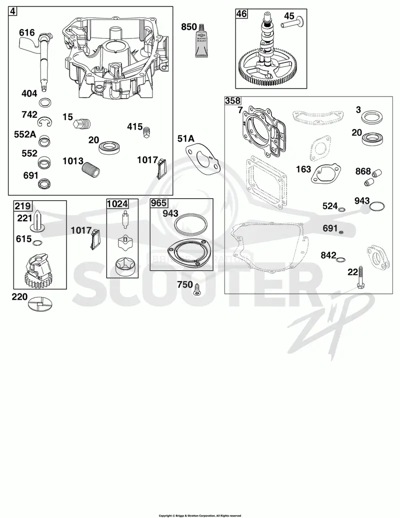 Crankcase Cover/Sump Group