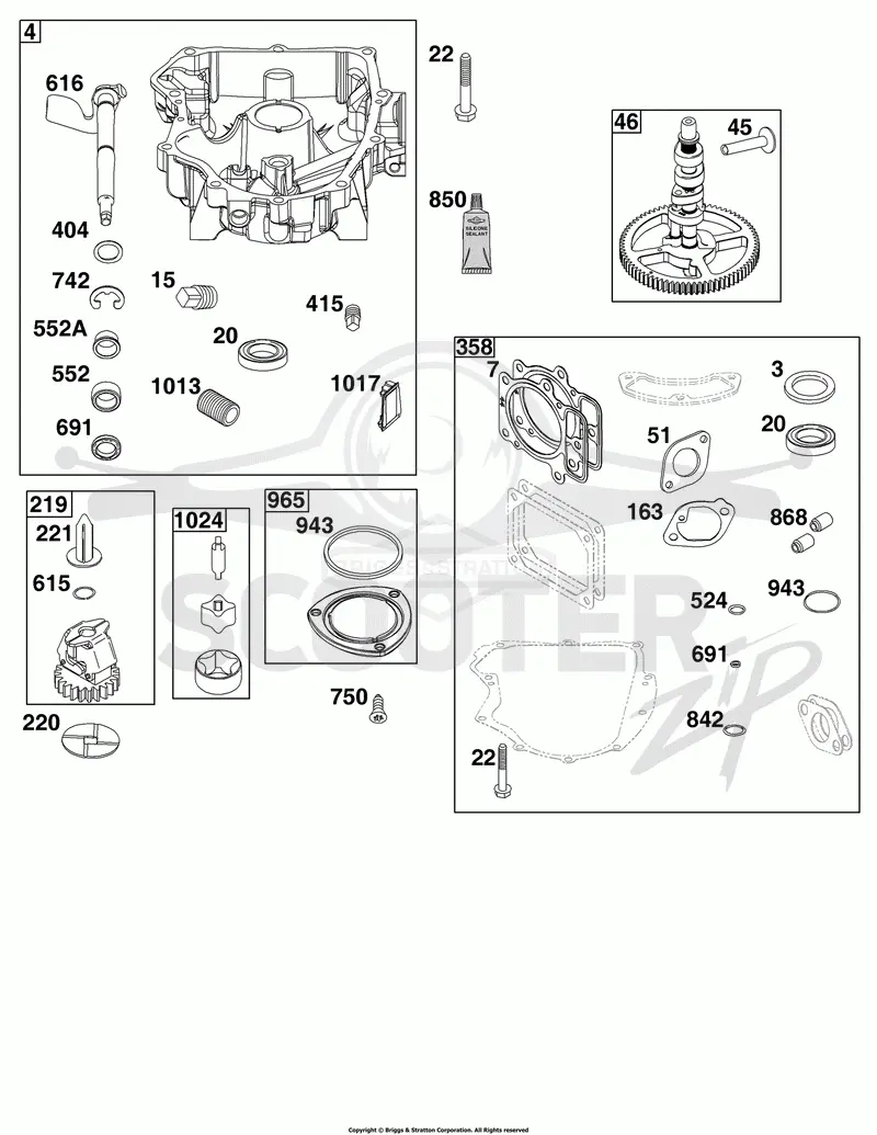 Crankcase Cover/Sump Group