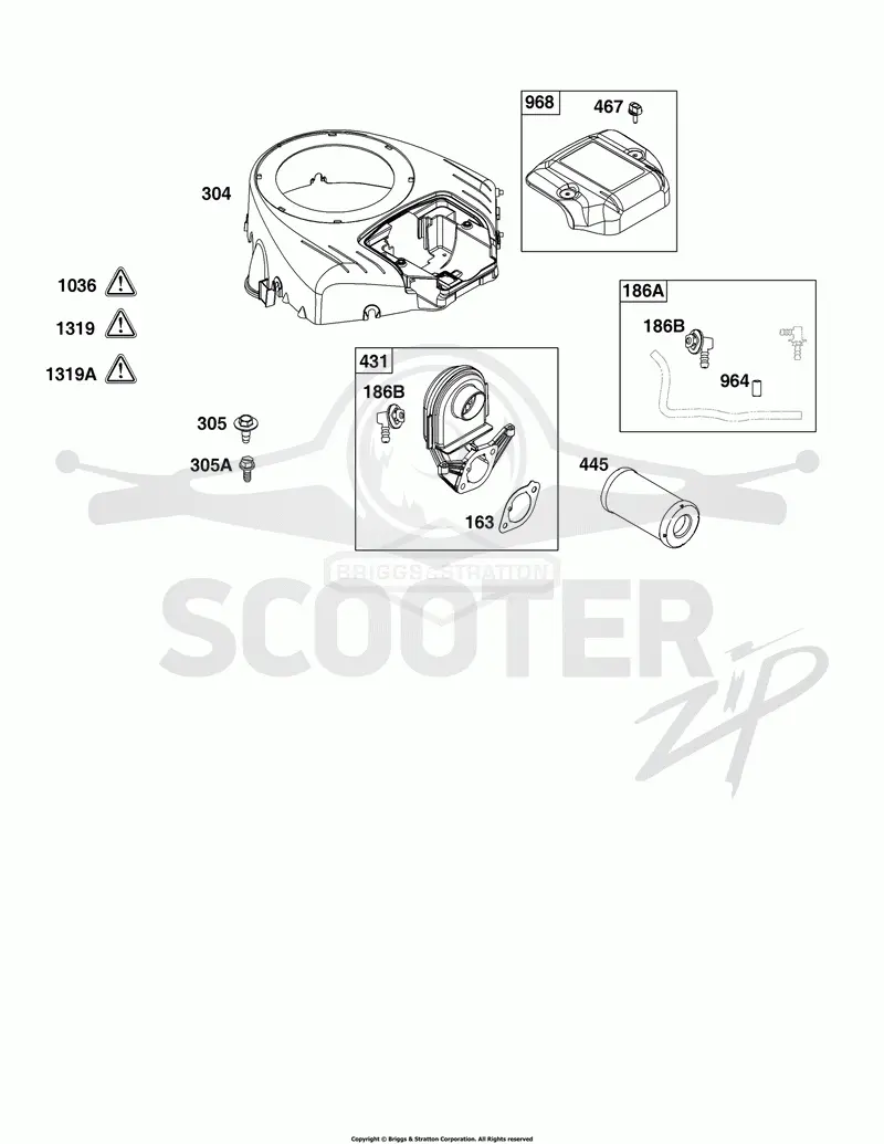 Blower Housing and Air Cleaner Group