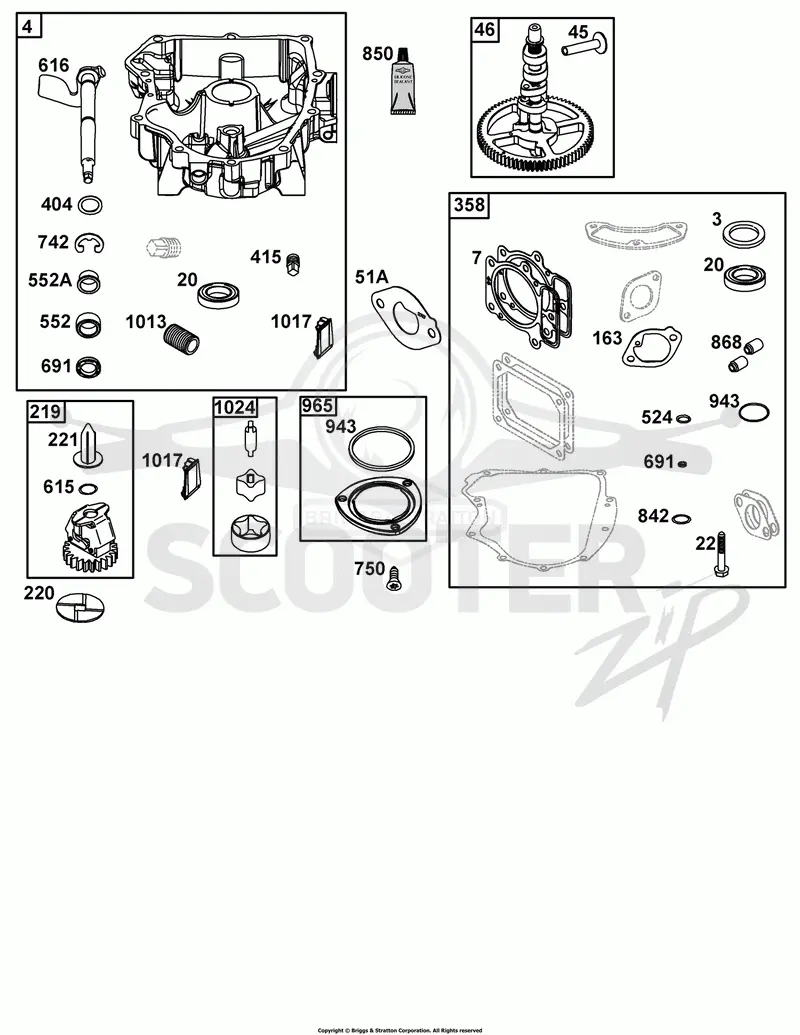 Crankcase Cover/Sump Group