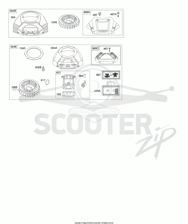 Blower Housing, Air Cleaner