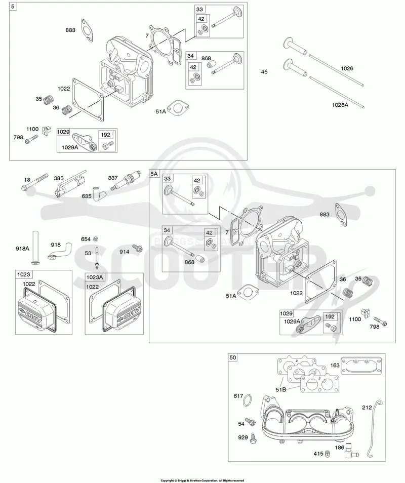 Cylinder Head, Rocker Arm Cover, Intake Manifold