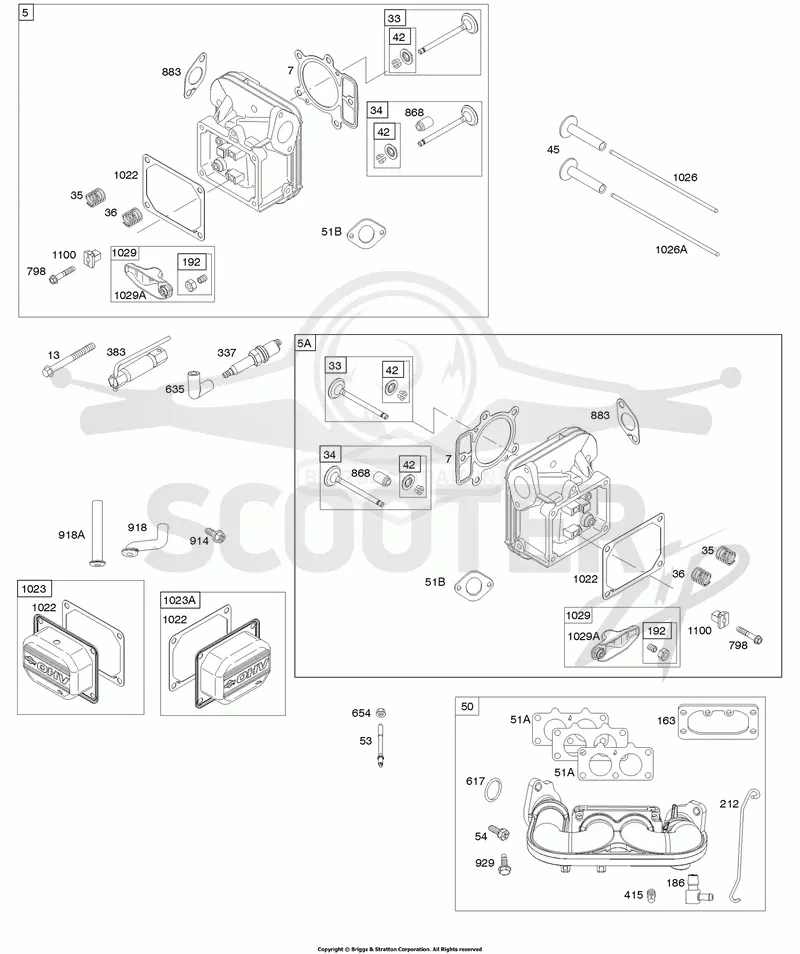 Cylinder Head, Rocker Arm Cover, Intake Manifold