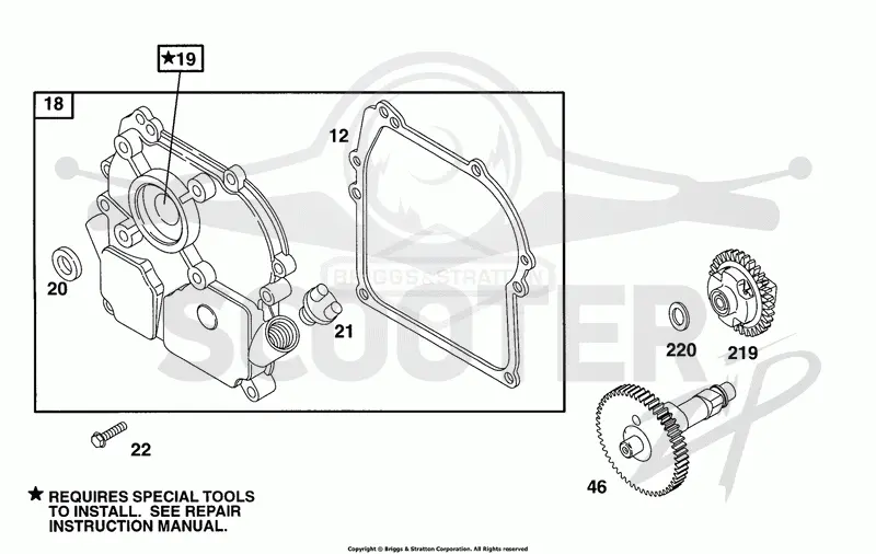 Crankcase Cover, Cam