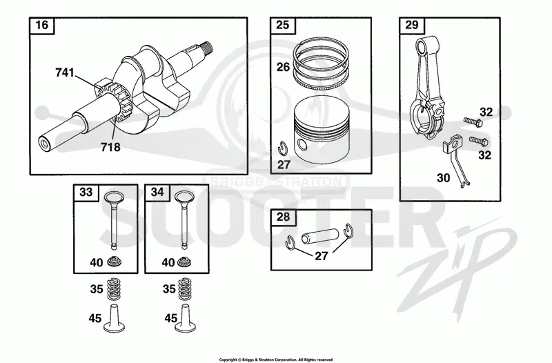 Crankshaft, Piston Grp