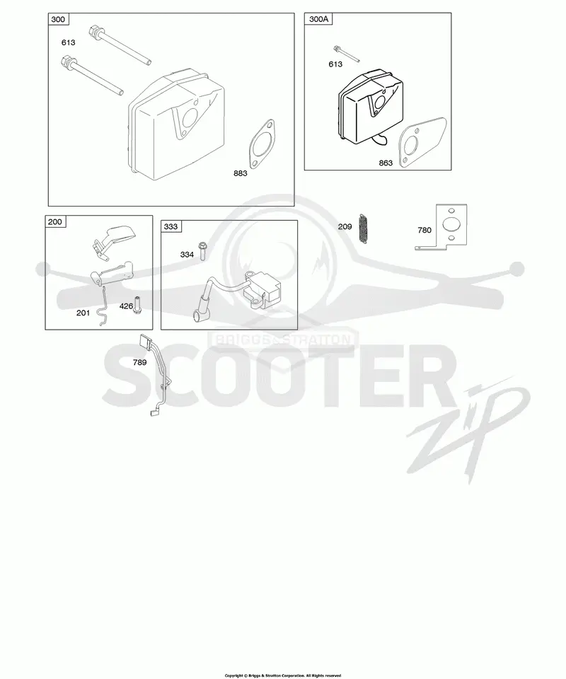 Governor Spring, Ignition, Muffler