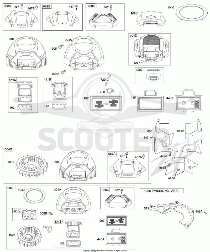 Air Cleaner, Blower Housing