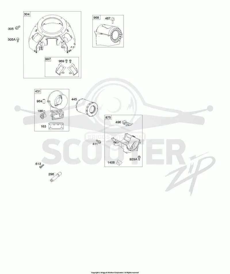 Blower Housing, Air Cleaner