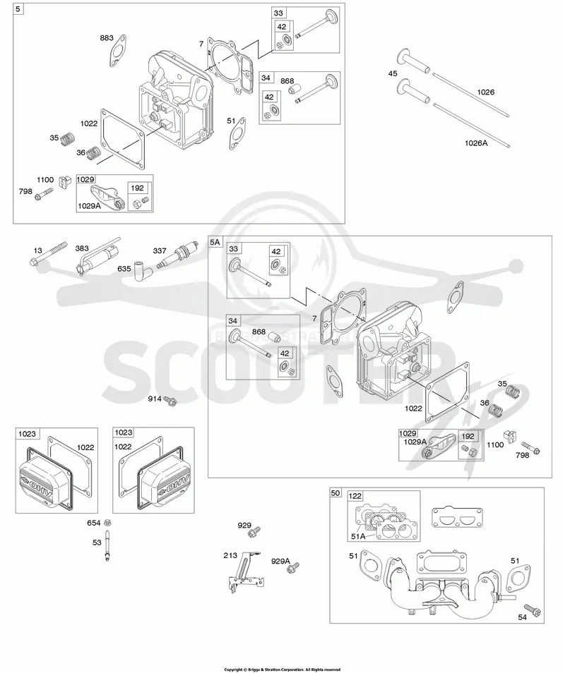 Cylinder Head, Rocker Arm Cover, Intake Manifold