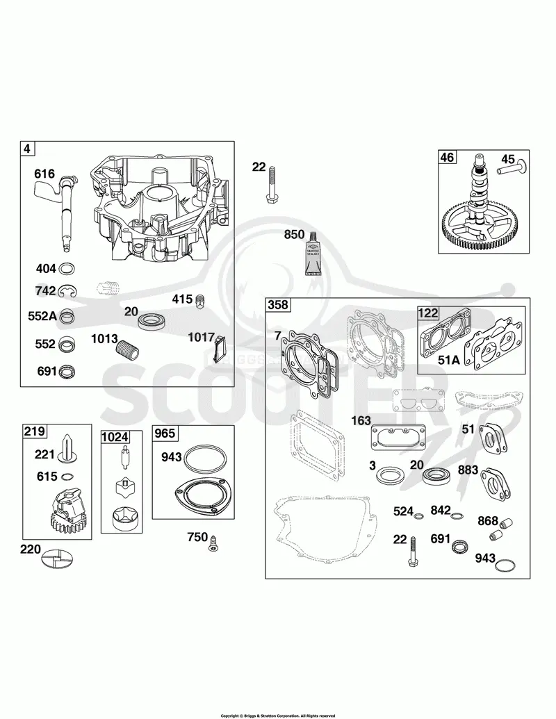 Crankcase Cover/Sump Group