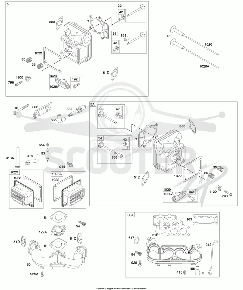 Cylinder Head, Rocker Arm Cover, Intake Manifold