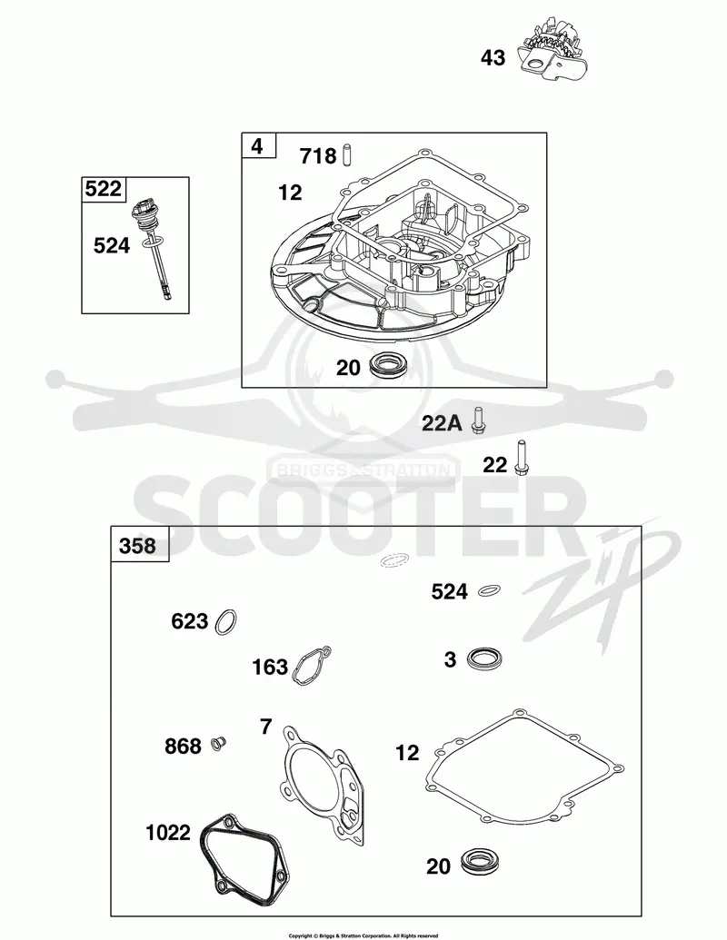 Crankcase Cover/Sump and Lubrication Group