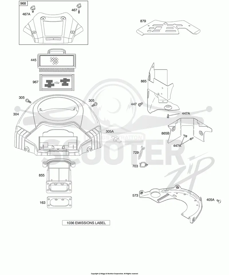 Air Cleaner, Blower Housing/Shrouds
