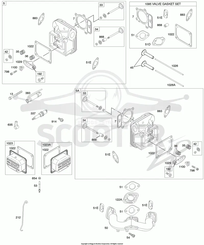 Cylinder Head, Gasket Set-Valve, Intake Manifold, Valves