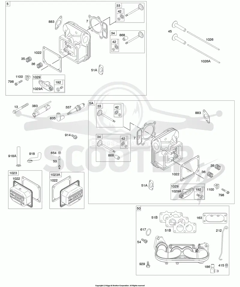 Cylinder Head, Rocker Arm Cover, Intake Manifold