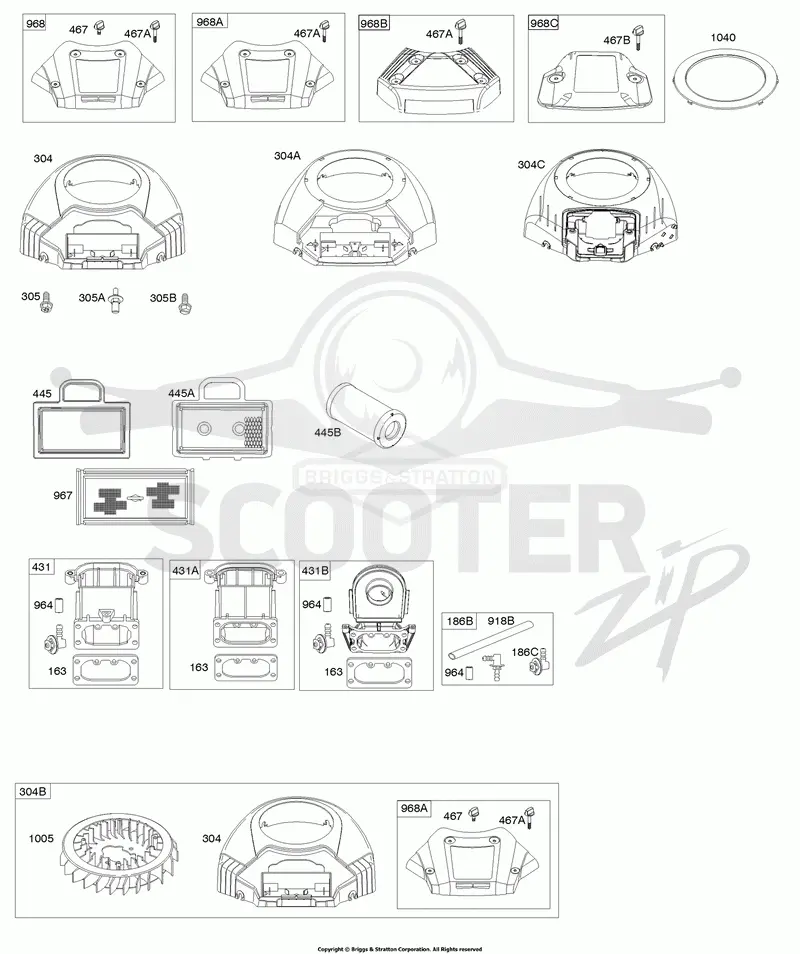 Blower Housing, Air Cleaner