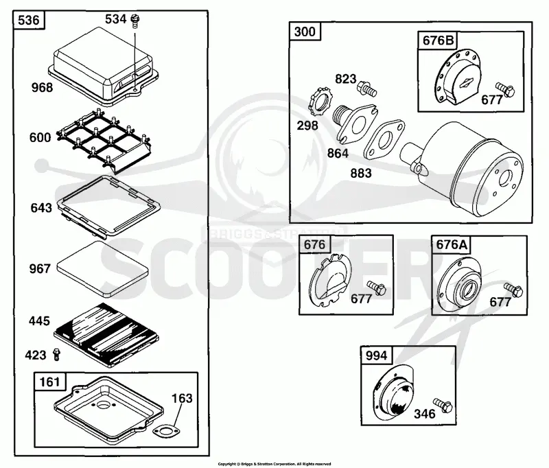 Air Cleaner, Muffler