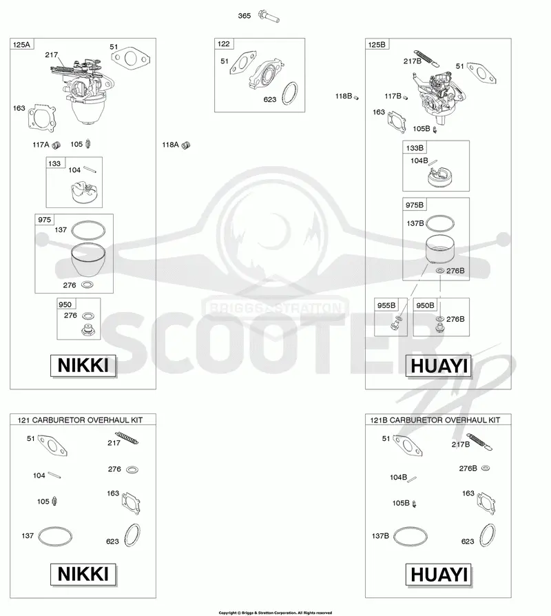 Carburetor, Carburetor Overhaul Kit