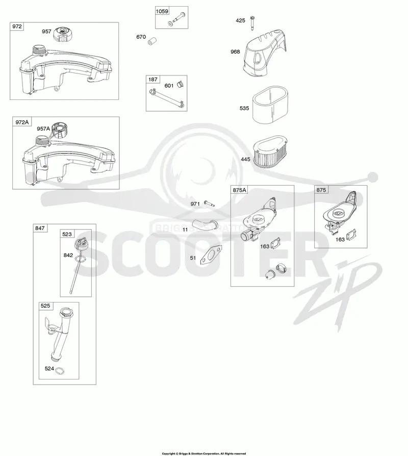 Air Cleaner, Fuel Supply, Lubrication