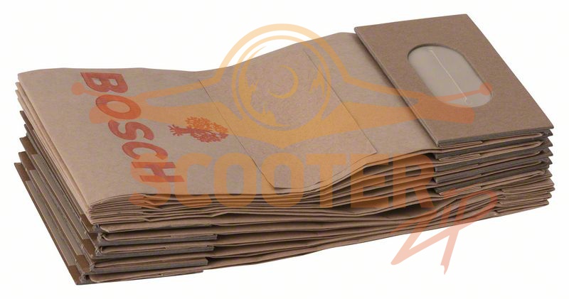 Мешок пылесборный бумажный 10шт. для машины шлифовальной вибрационной BOSCH GSS 14 (Тип 0601289103), 2605411068