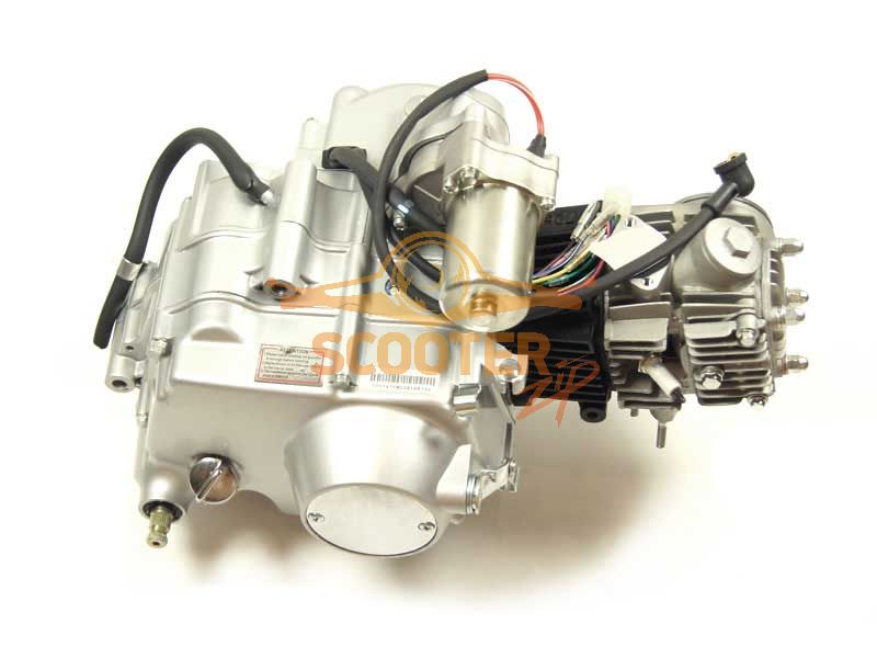 Двигатель  4Т 71, 8см3 (полуавтомат) (N-1-2-3-4) (с верх. э/стартером) (полуавтомат) для мопеда Китаец с двигателем 4T 147FMH, 4620753548060