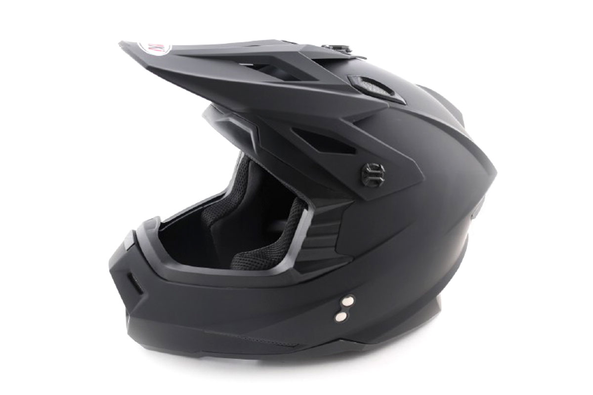 Шлем (кроссовый) Ataki MX801 Solid черный матовый, размер XL (61-62см), 880-8288