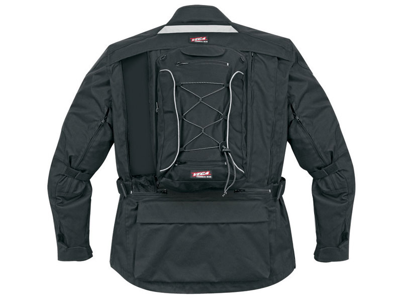 Куртка текстильная VEGA PACK SYSTEM черная, размер XL, 806-7317