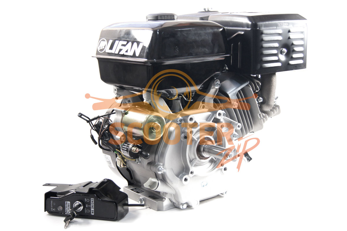 Двигатель LIFAN 190FD-3A-25 (ДБГ-15, 0ЭK3-20) 15 л.с. 420м3 вал25мм. 36кг; Катушка освещения 3А (36Вт); Электростартер, 190FD-3A-25