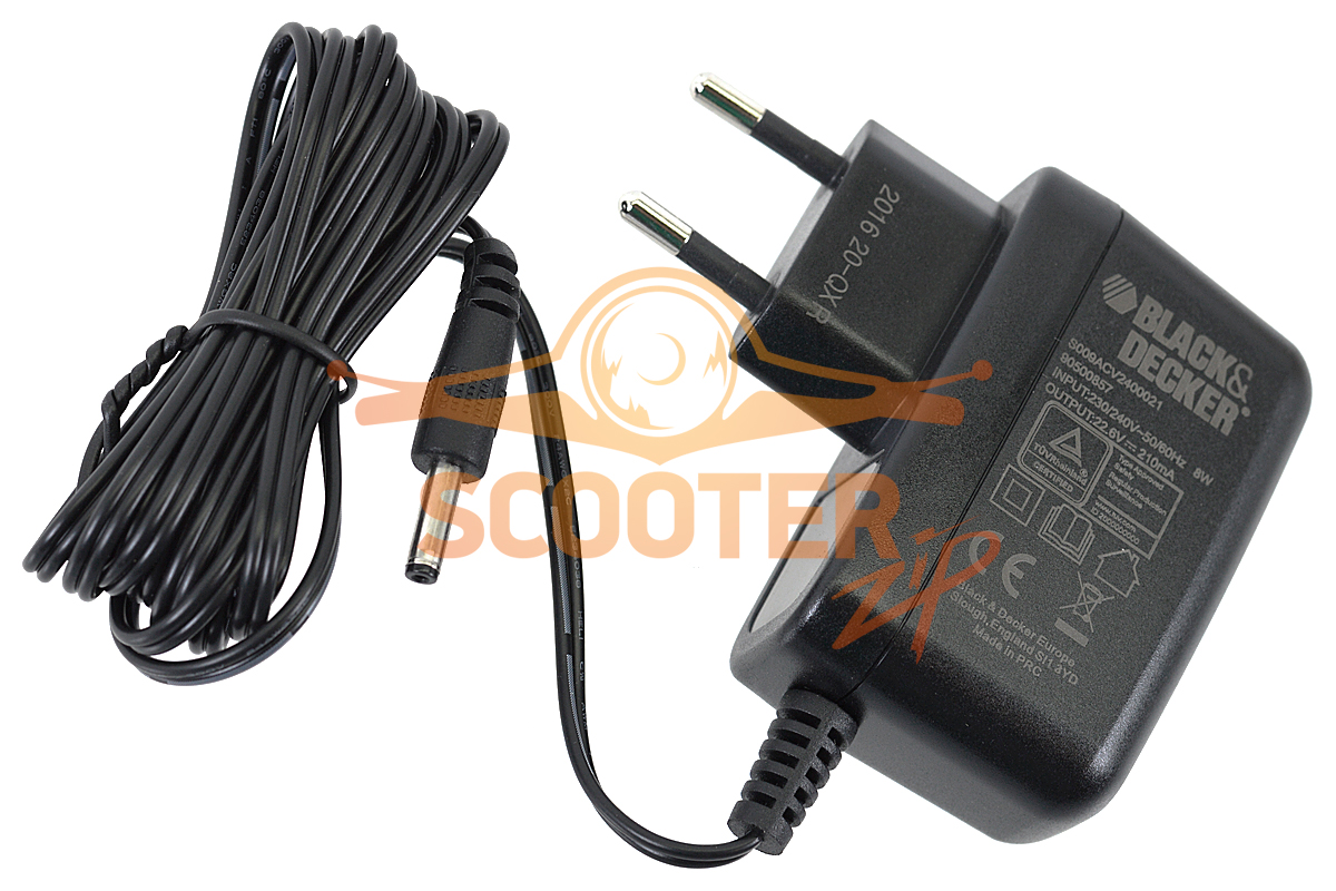 Зарядное устройство (EURO) для шуруповерта аккумуляторного Black & Decker AST18XC TYPE 1, 90500857