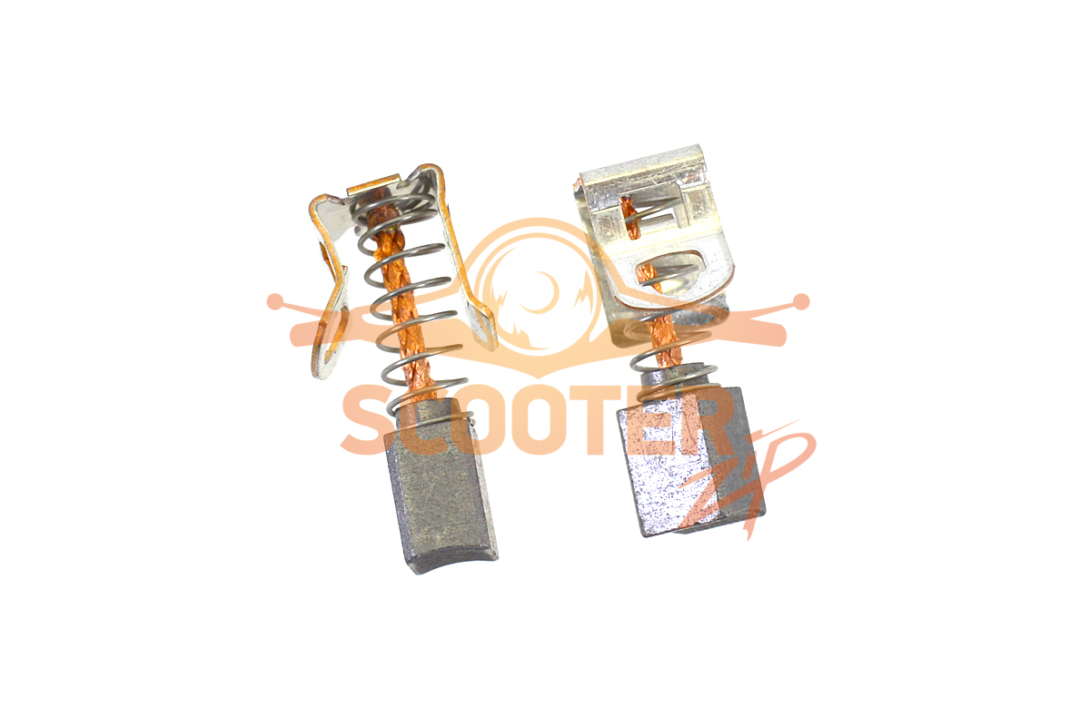 Щетка угольная (комплект 2 шт) для дрели-шуруповерта аккумуляторного BOSCH GSB 24 VE-2 (Тип 0601913220), 2607034904
