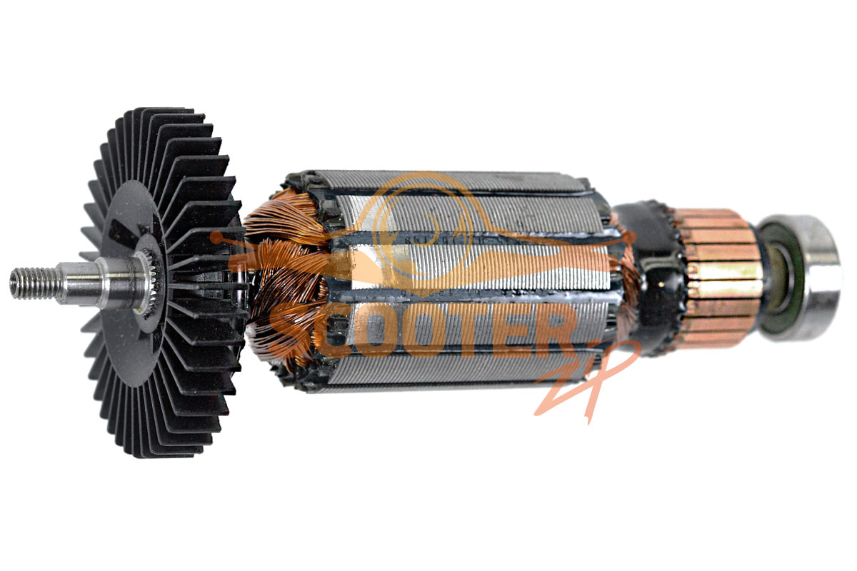 Ротор (Якорь) в сборе с крыльчаткой для машины шлифовальной ленточной DeWalt DW432 TYPE 1, 398076-01SV