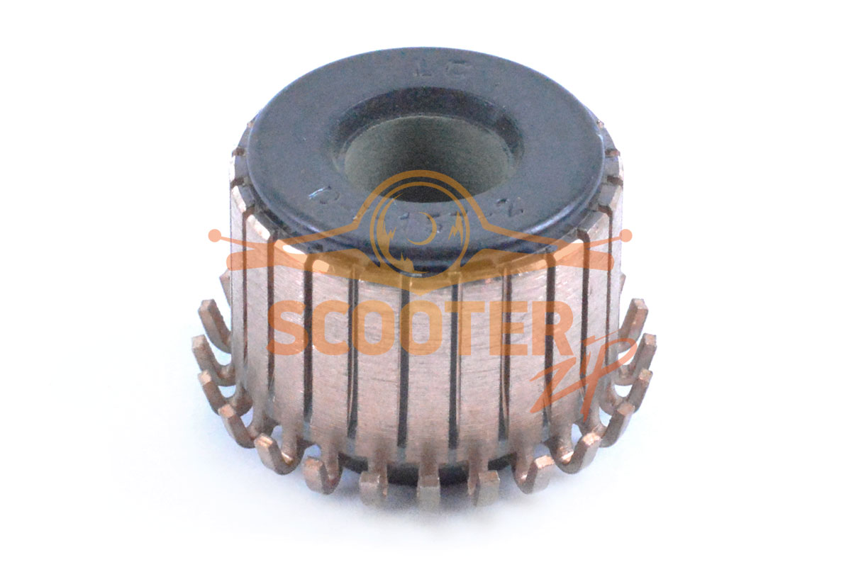 Коллектор для ротора D22, 24 ламели, крючки, продороженный, 889-1169