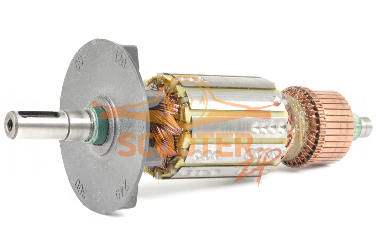 Ротор (Якорь) REBIR IE-5709B (L-178.5 мм, D-43 мм, шпонка) аналог