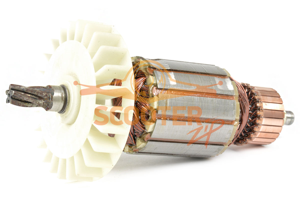 Ротор (Якорь) STERN для перфоратора с вертикальным двигателем 1700wt (L-162 мм, D-47 мм, 5 зубов, наклон вправо), 889-0368