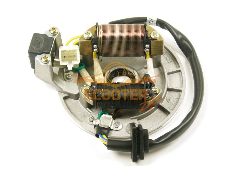 Статор генератора для мопеда с двигателем 4T 154FMI (2 катушки) для IRBIS TTR 125, 4627072922700