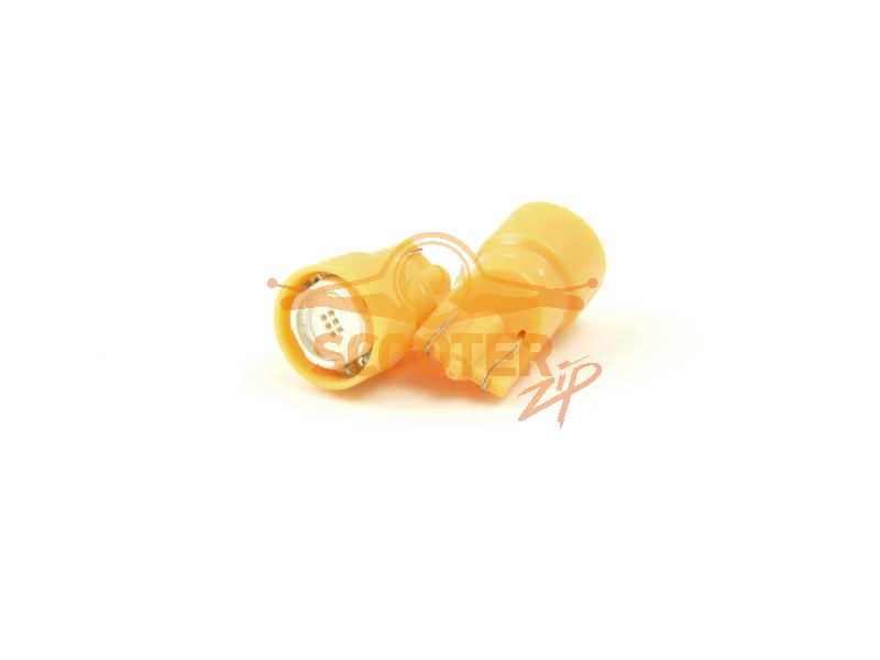 Лампы поворота светодиодные (компл. 2 шт) T10 12V 1диод. без цоколя желтые, 313-4403