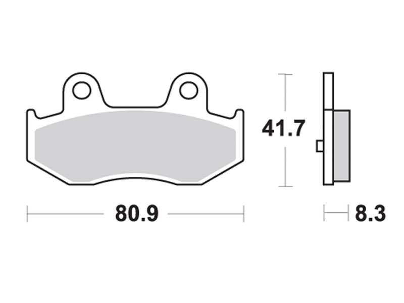 Колодки дискового тормоза для скутера Honda Lead 50/100/110 (AF-48/JF-06/JF-19), SH-150, Suzuki Burgman 250/400 задние TRW (Германия), MCB746